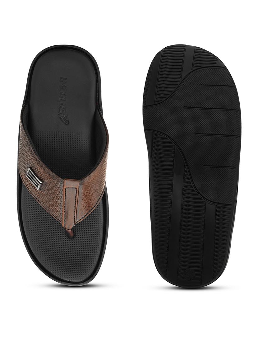 men tan slip on sandal - 21519066 - Standard Image - 1