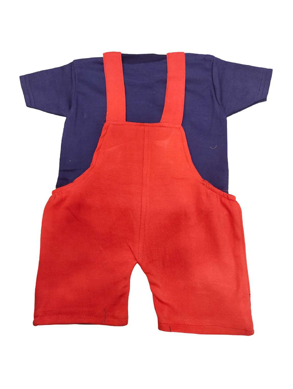 kids printed t-shirt & dungarees - 21519134 - Standard Image - 1