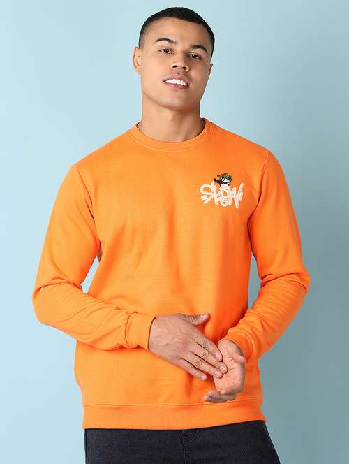 men long sleeves front & back sweatshirt