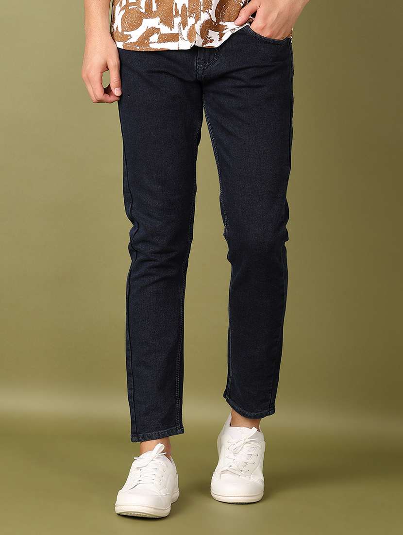 men mid rise plain jeans - 21519232 -  Standard Image - 1