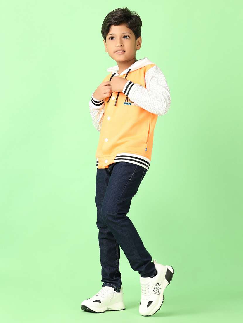 boys color block long sleeve hooded sweatshirt - 21519240 -  Standard Image - 4