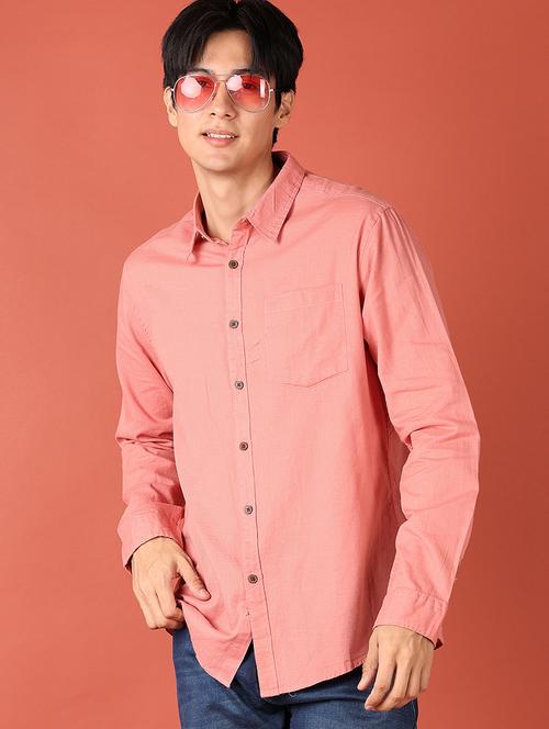 men solid long sleeve casual shirt - 21519251 -  Standard Image - 0
