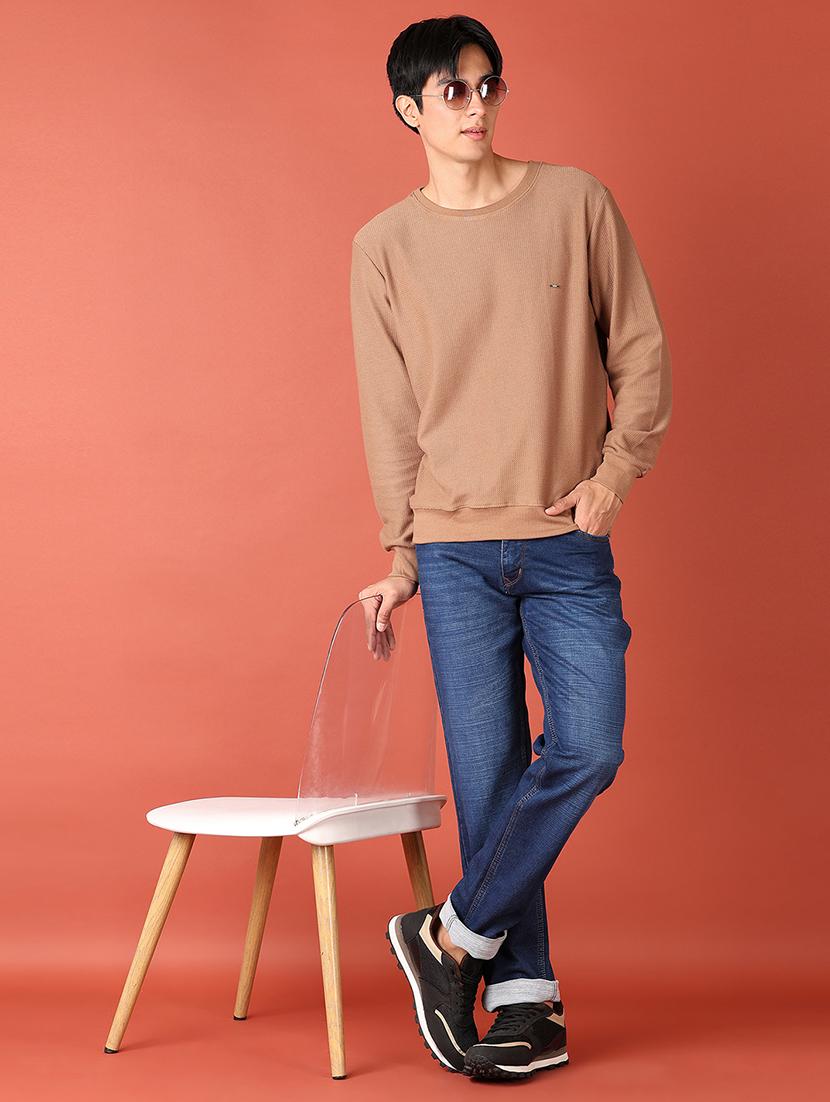 men blue solid jeans - 21519267 - Standard Image - 4