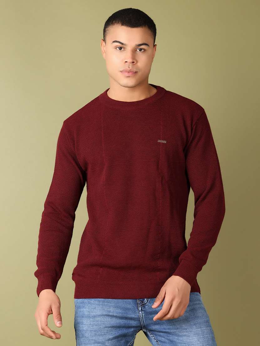 men long sleeve self-designed pullover