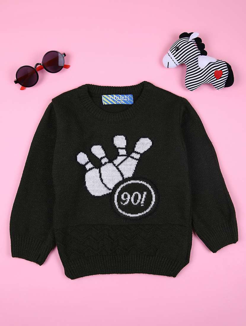 boys acrylic long sleeve sweater