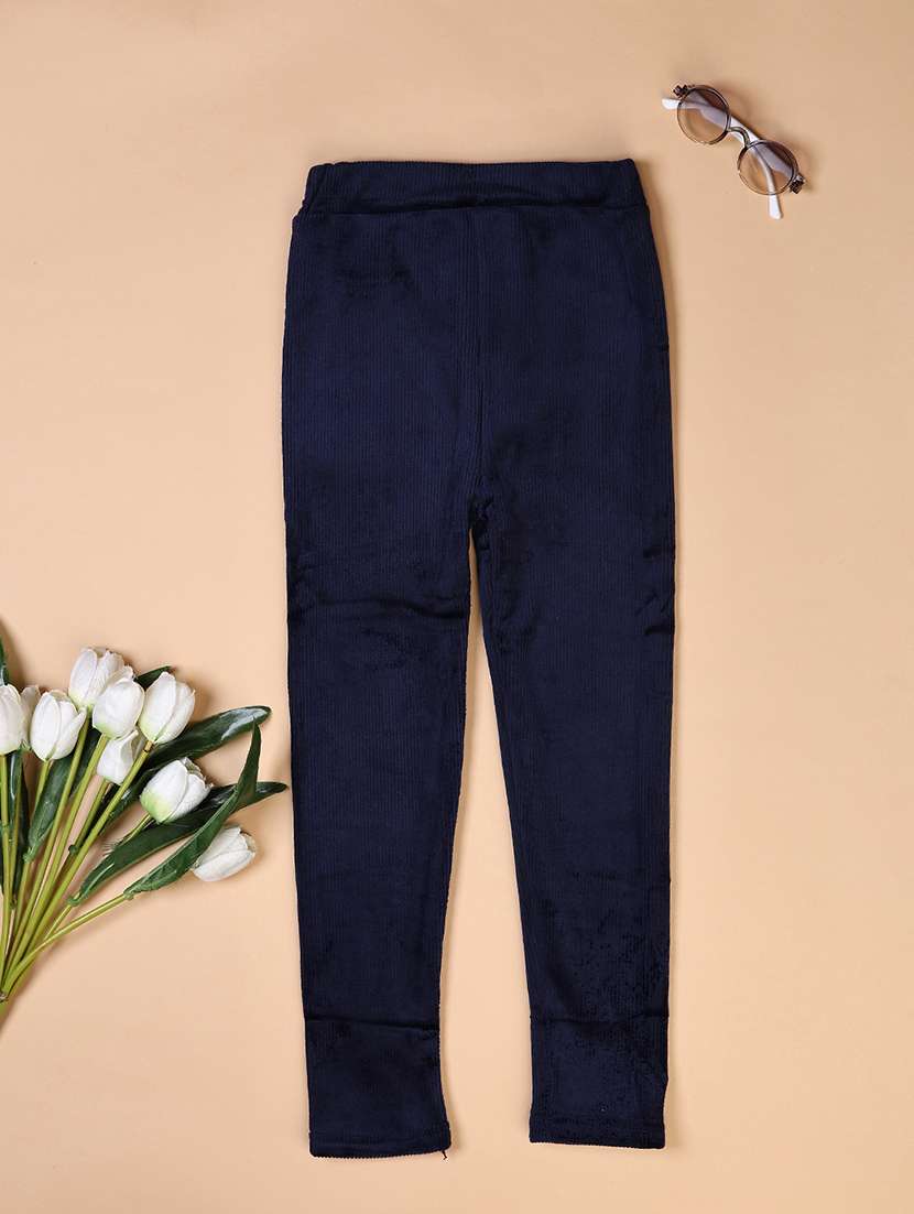 girls navy blue solid pajama - 21519297 -  Standard Image - 1