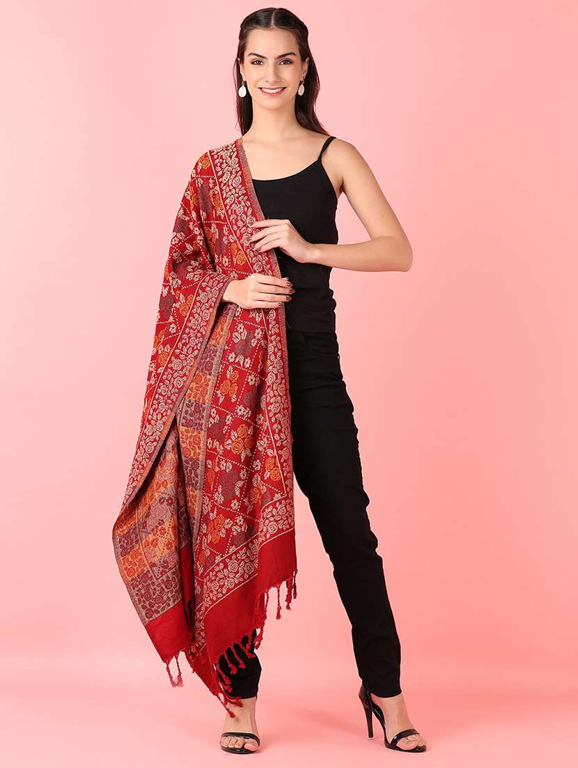 women self designed stole - 21519299 -  Standard Image - 1