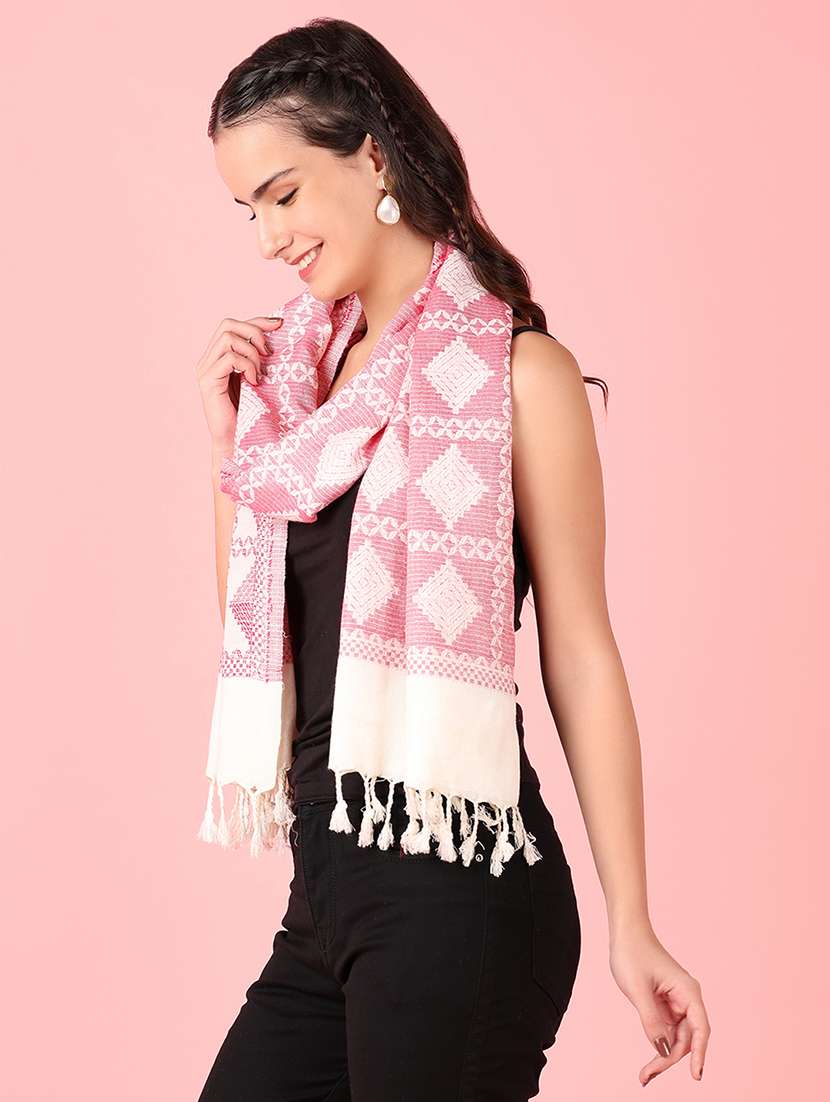 women self design winter stole - 21519303 -  Standard Image - 1