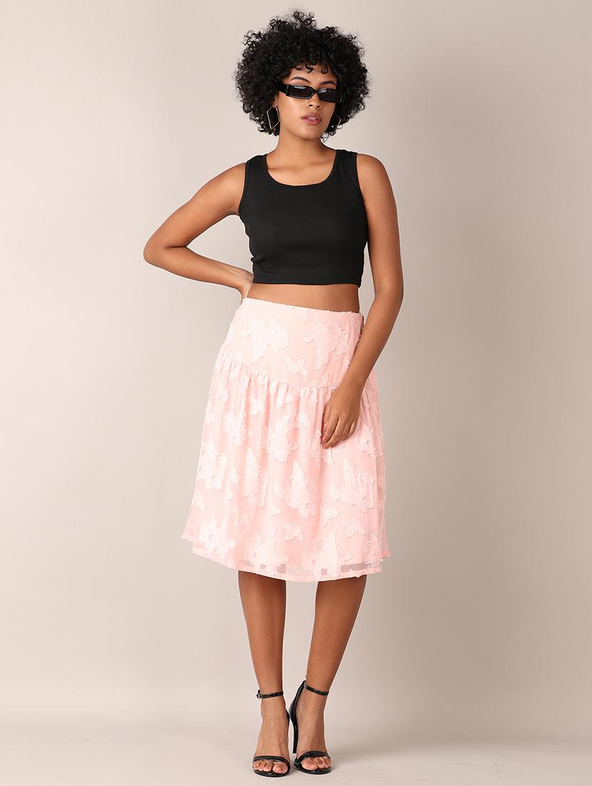 women self designed high rise a-line skirt - 21519389 - Standard Image - 4