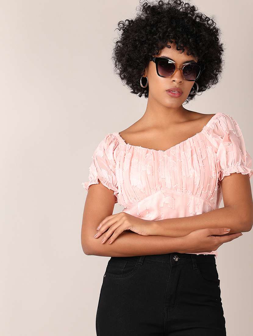 women self designed crop top - 21519393 -  Standard Image - 1