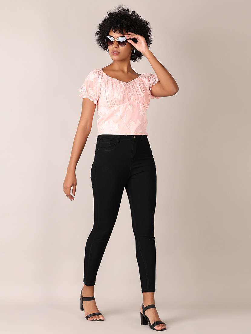 women self designed crop top - 21519393 -  Standard Image - 4