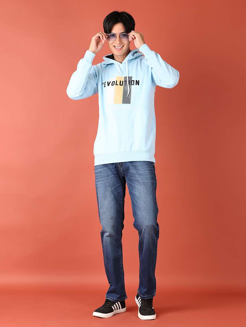 men front print hooded neck sweatshirt - 21519409 -  Standard Image - 4