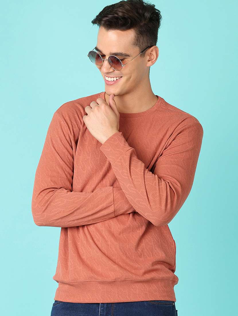 men self design long sleeve t-shirt - 21519452 -  Standard Image - 1