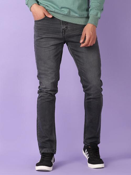 men solid mid rise slim fit jean - 21519462 - Standard Image - 0
