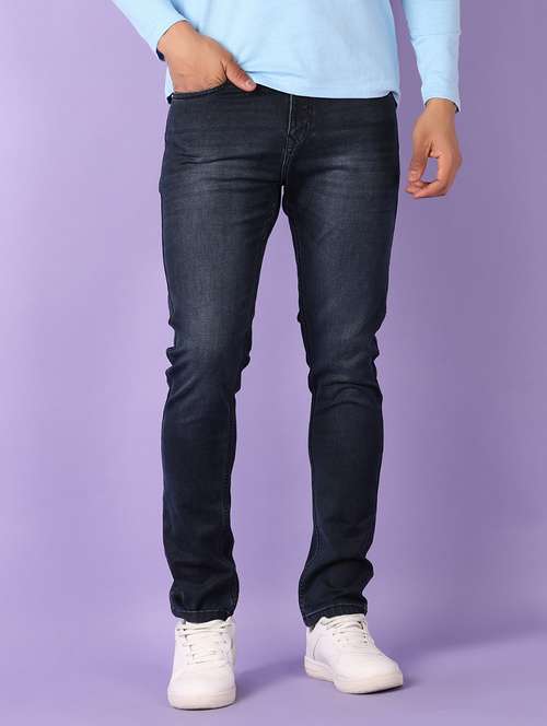 men solid mid rise slim fit jean - 21519463 - Standard Image - 0