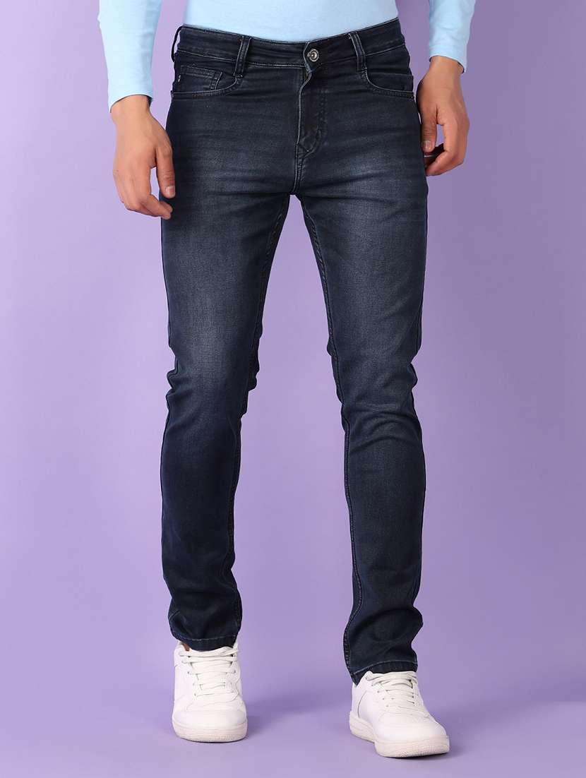 men solid mid rise slim fit jean - 21519463 - Standard Image - 1