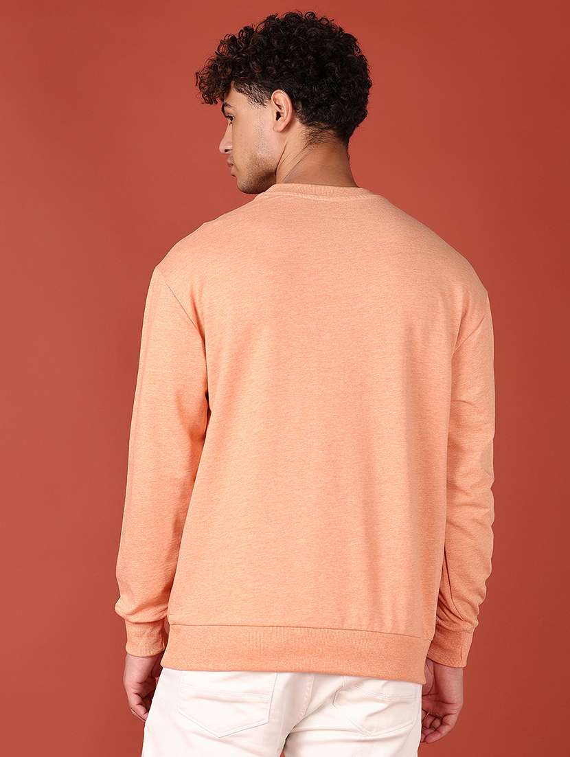 men chest print long sleeve sweatshirt - 21519503 -  Standard Image - 1