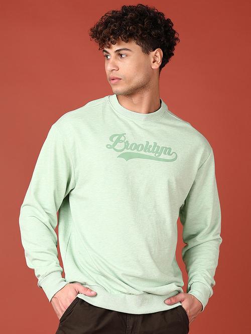 men chest print long sleeve sweatshirt - 21519505 -  Standard Image - 0