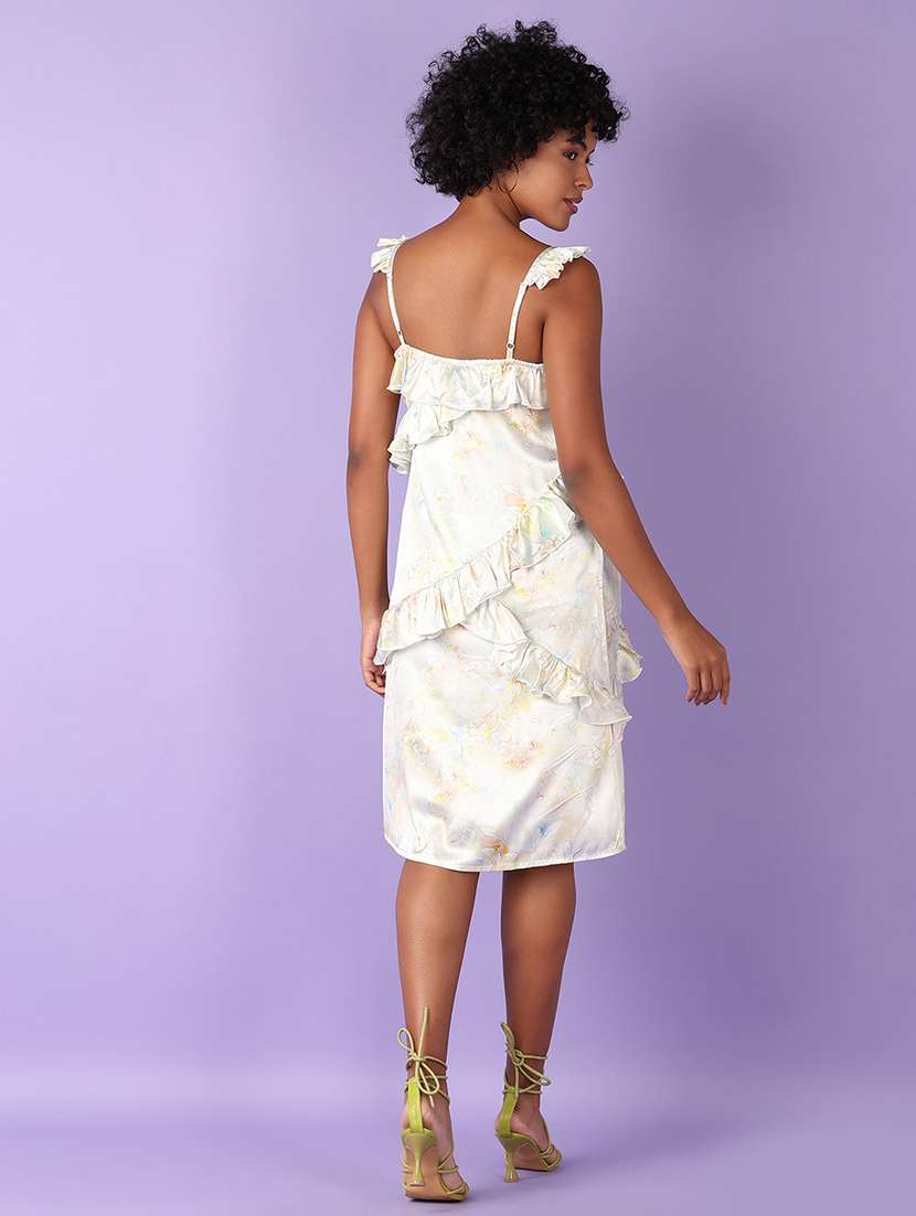 women printed shoulder strap sheath dress - 21519506 -  Standard Image - 4