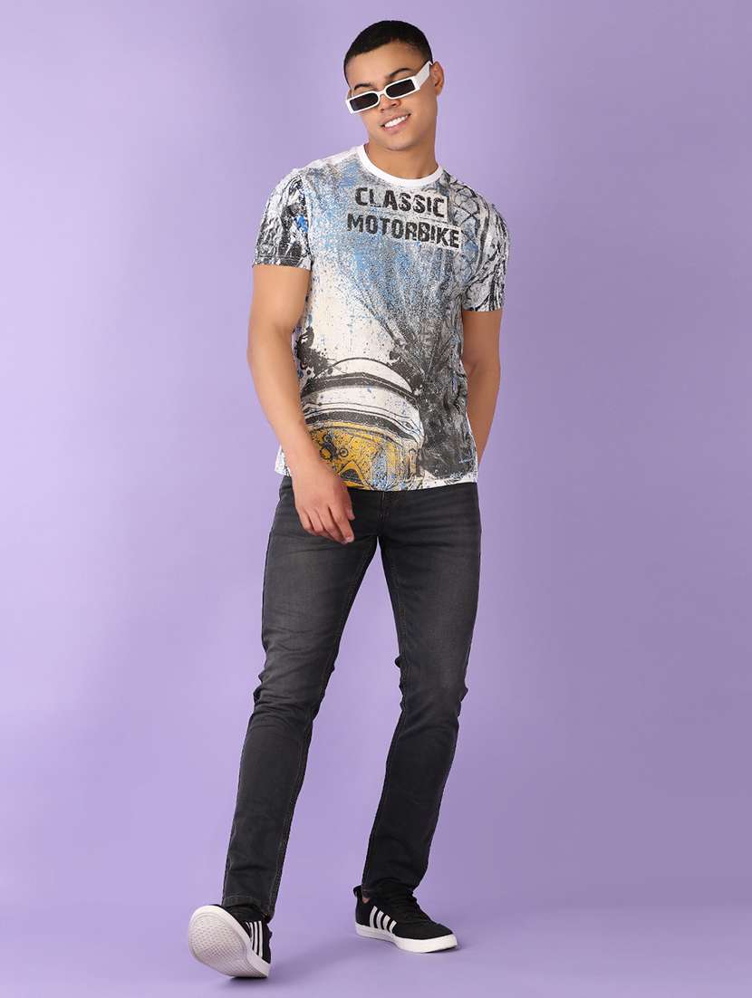 men solid mid rise slim fit jean - 21519561 - Standard Image - 4