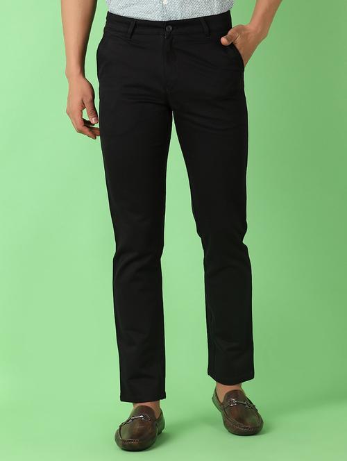 men mid rise solid chinos - 21519589 - Standard Image - 0