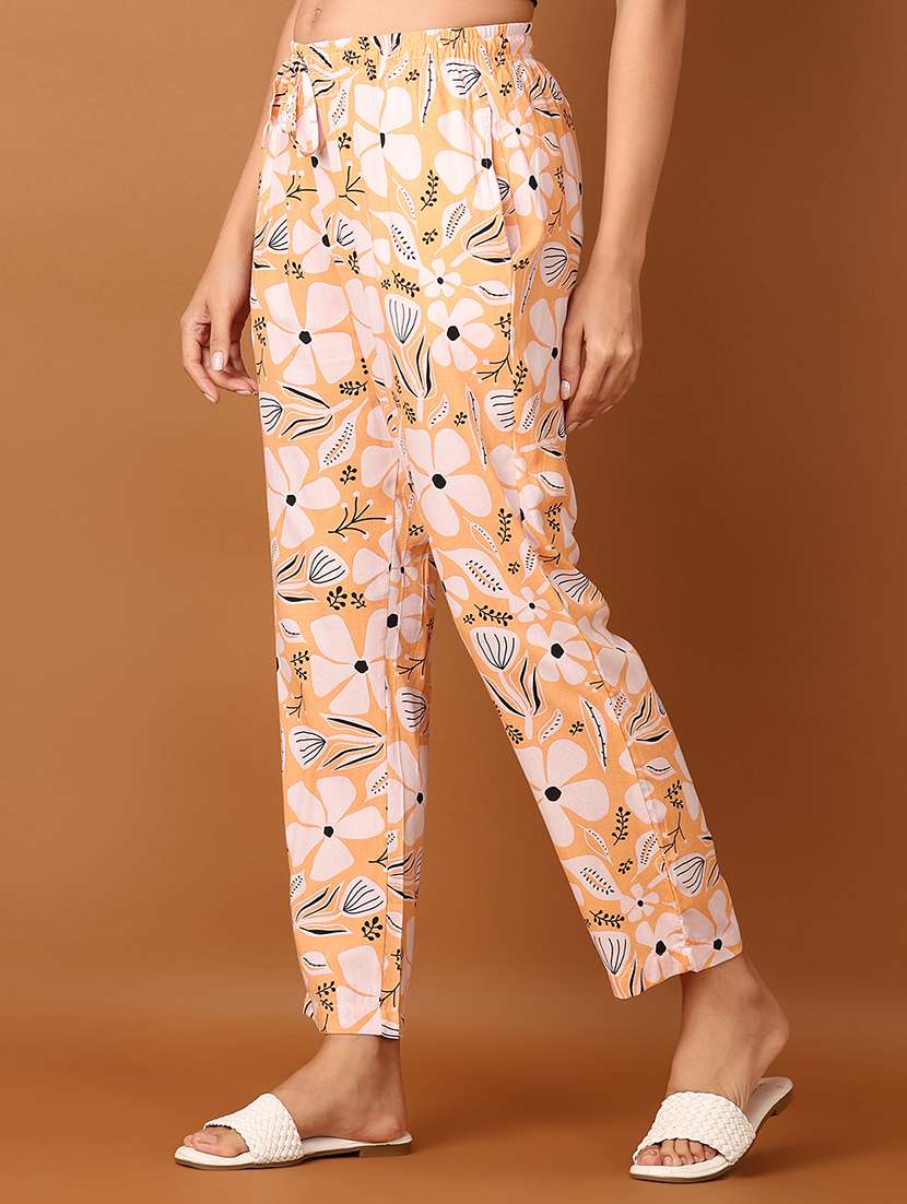 women printed mid rise pajama - 21519761 - Standard Image - 1