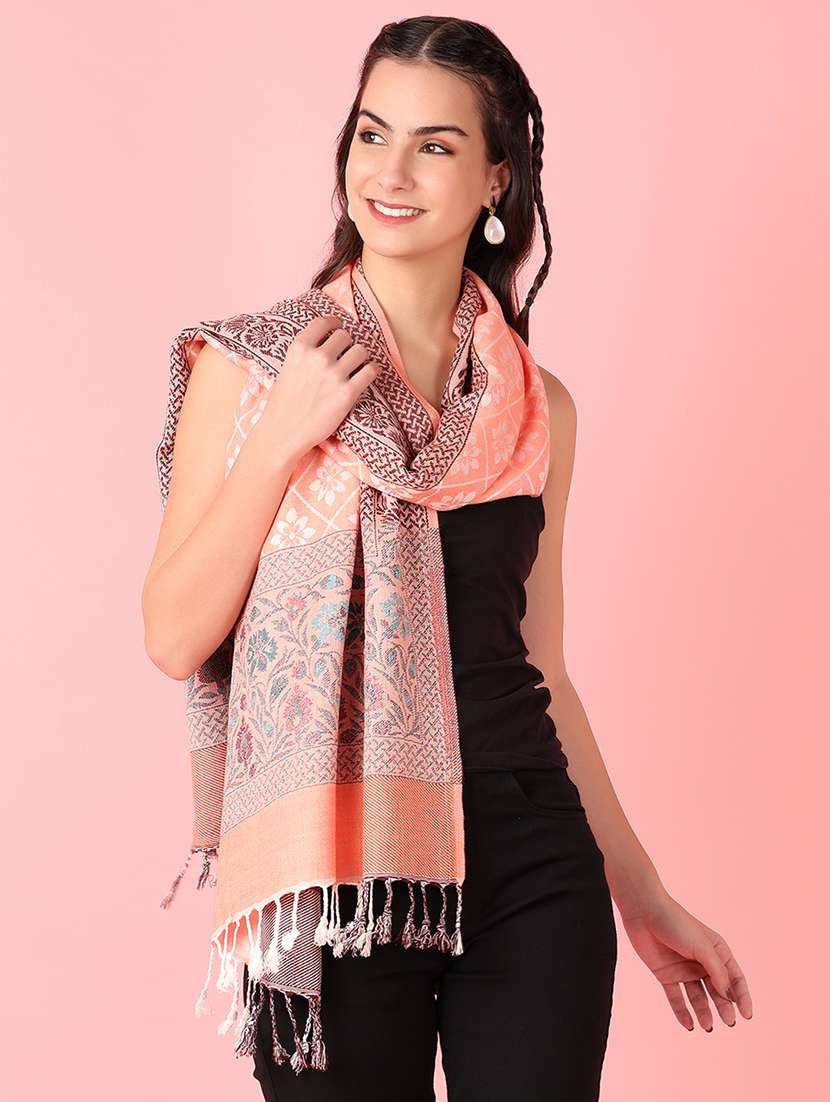 women self design winter stole - 21519766 -  Standard Image - 1