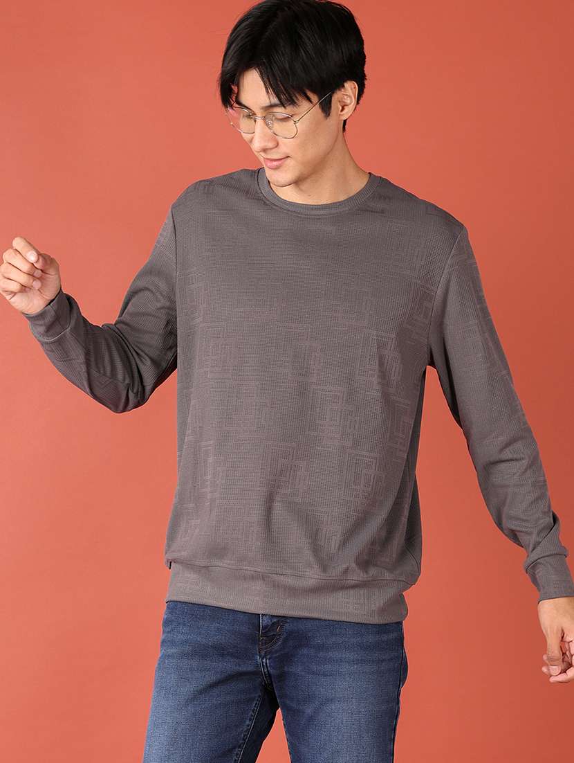 men self design long sleeve t-shirt - 21519806 -  Standard Image - 1