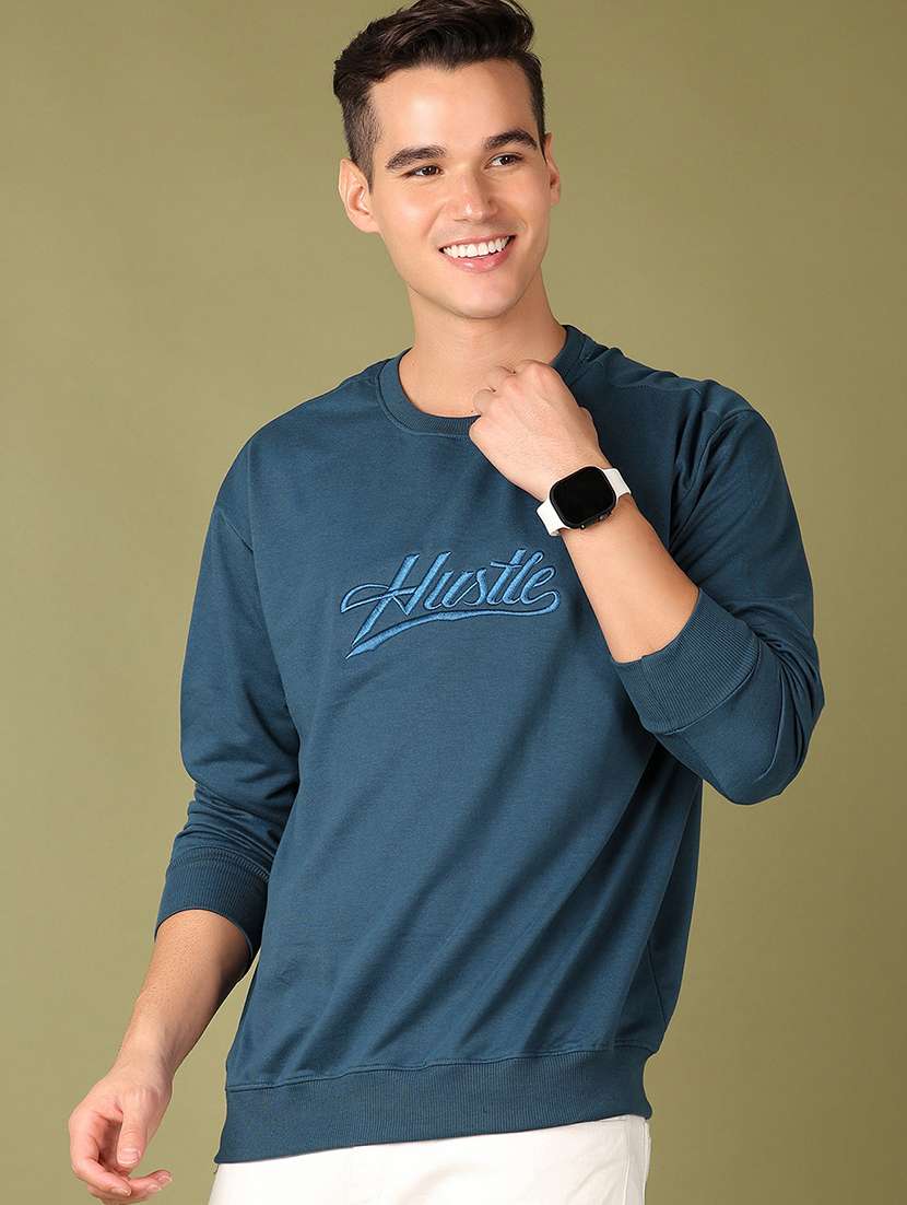 men typographic long sleeve t-shirt - 21519828 -  Standard Image - 1