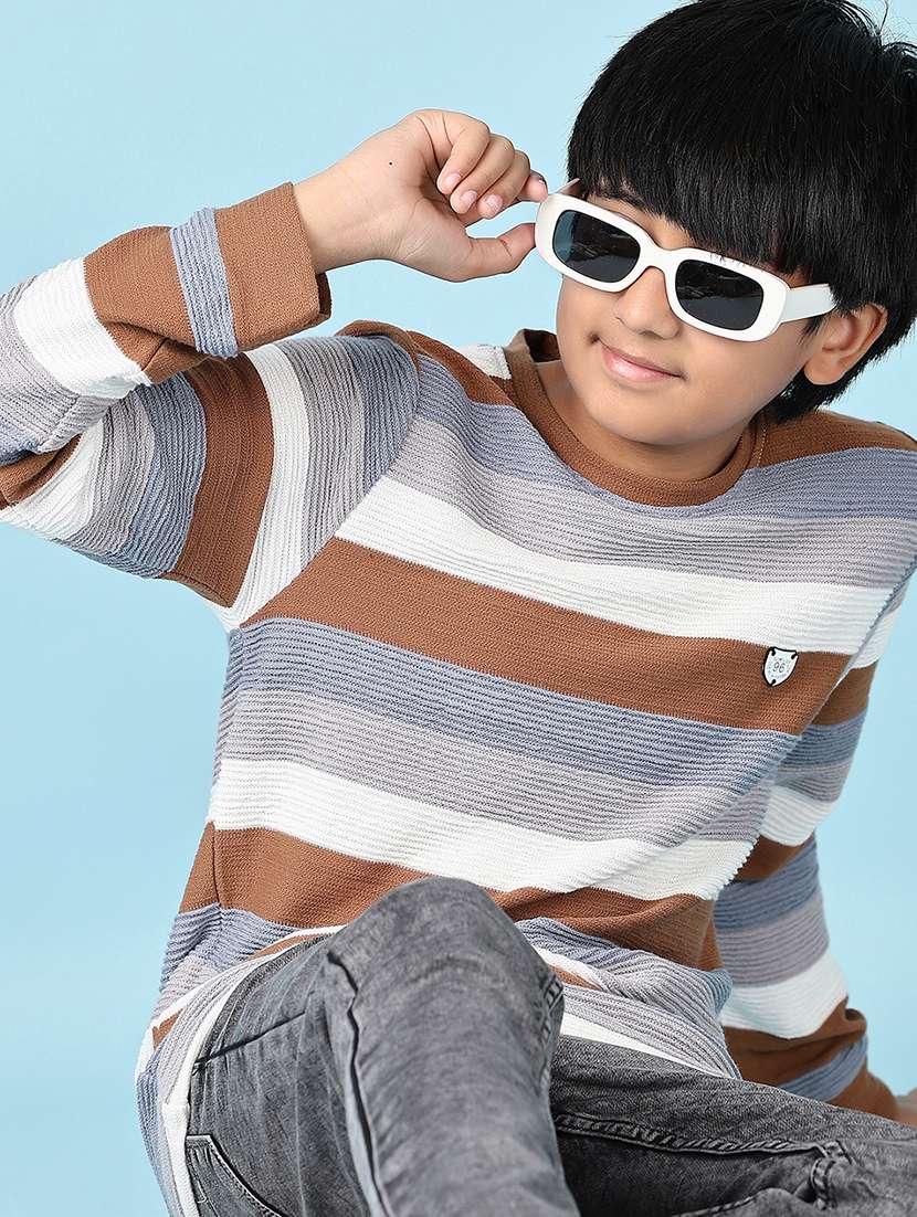 boys self design long sleeve t-shirt - 21519946 -  Standard Image - 1