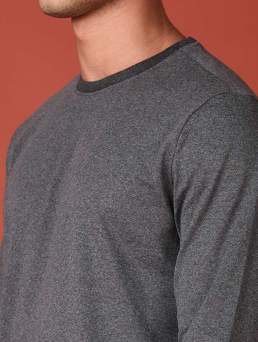 men solid long sleeves t-shirt - 21519972 -  Standard Image - 4