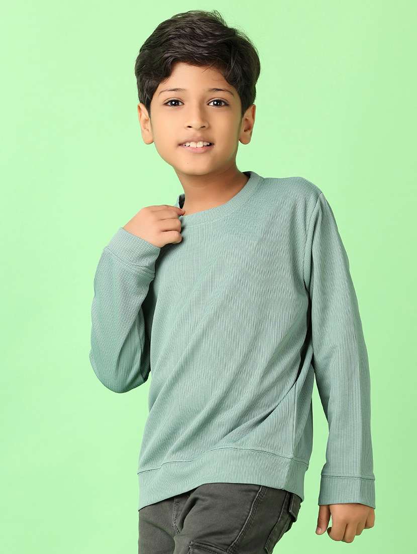 boys long sleeves solid t-shirt - 21520026 -  Standard Image - 1