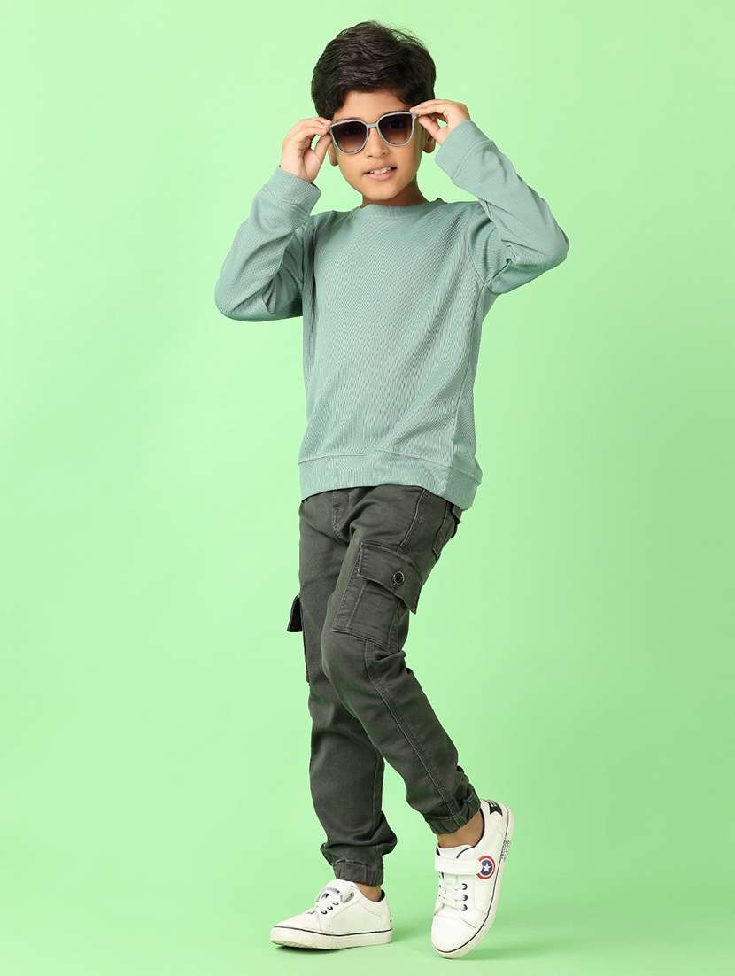 boys long sleeves solid t-shirt - 21520026 -  Standard Image - 4