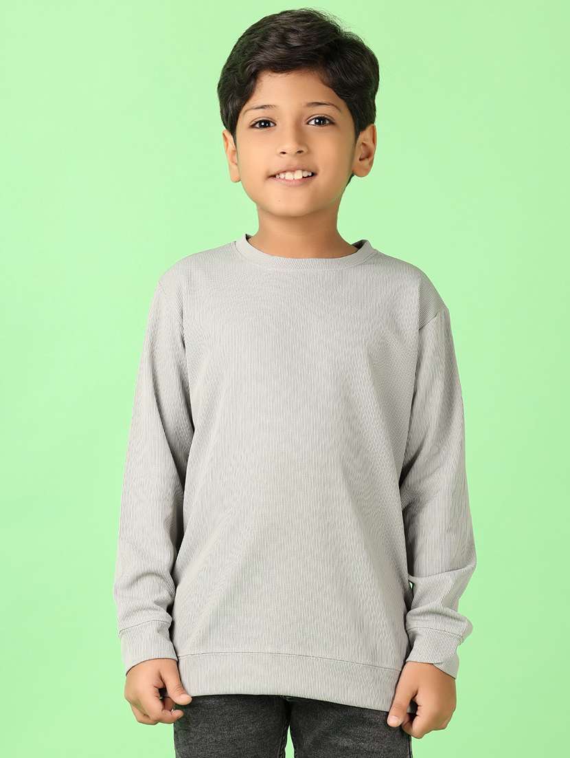 boys long sleeves solid t-shirt