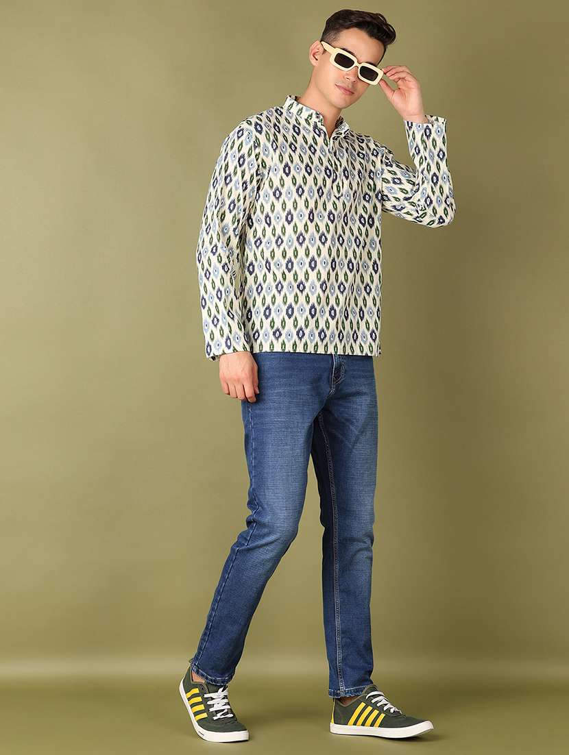 men mid rise plain jeans - 21520037 - Standard Image - 4