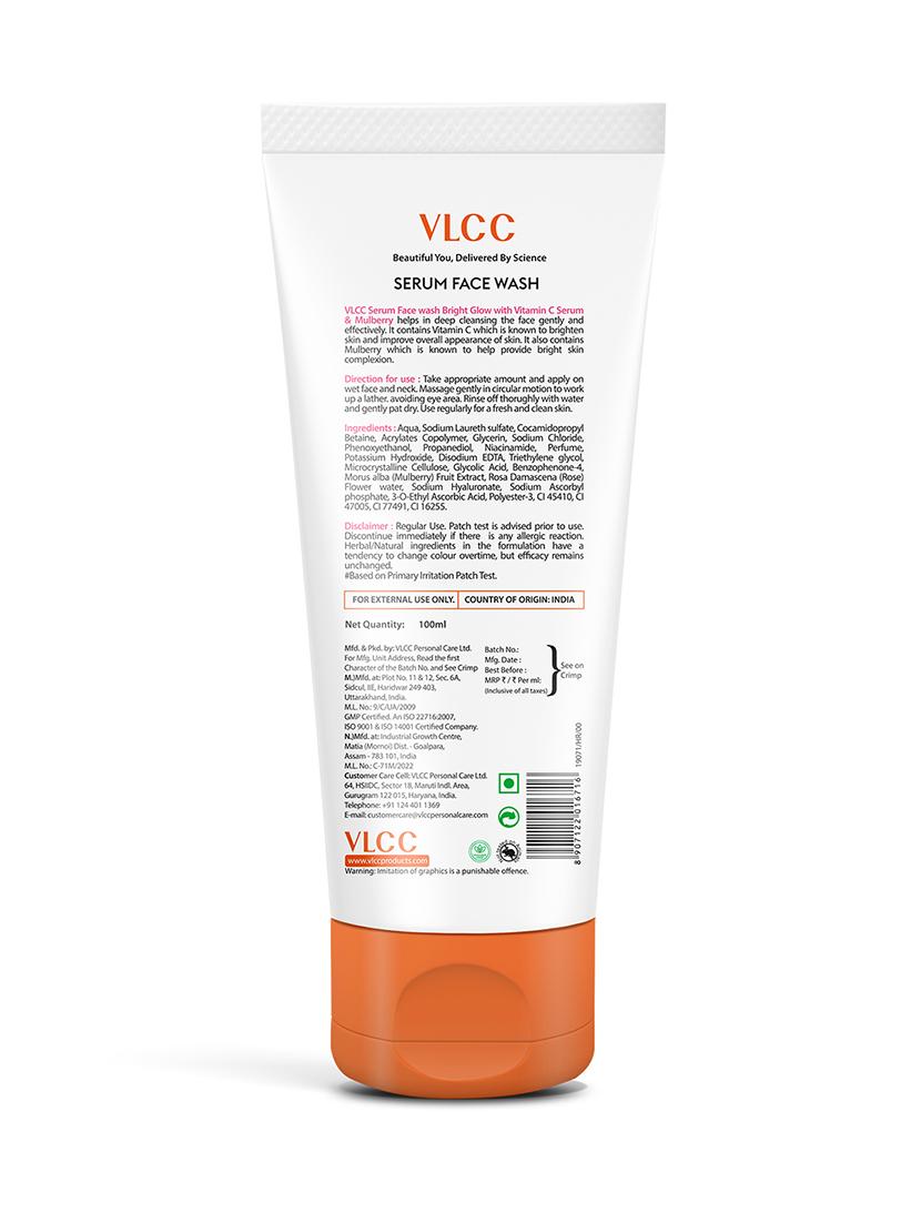 vlcc honey moisturiser - 100ml & bright glow serum facewash with vitamin c serum & mulberry - 100ml - 21520368 - Standard Image - 1