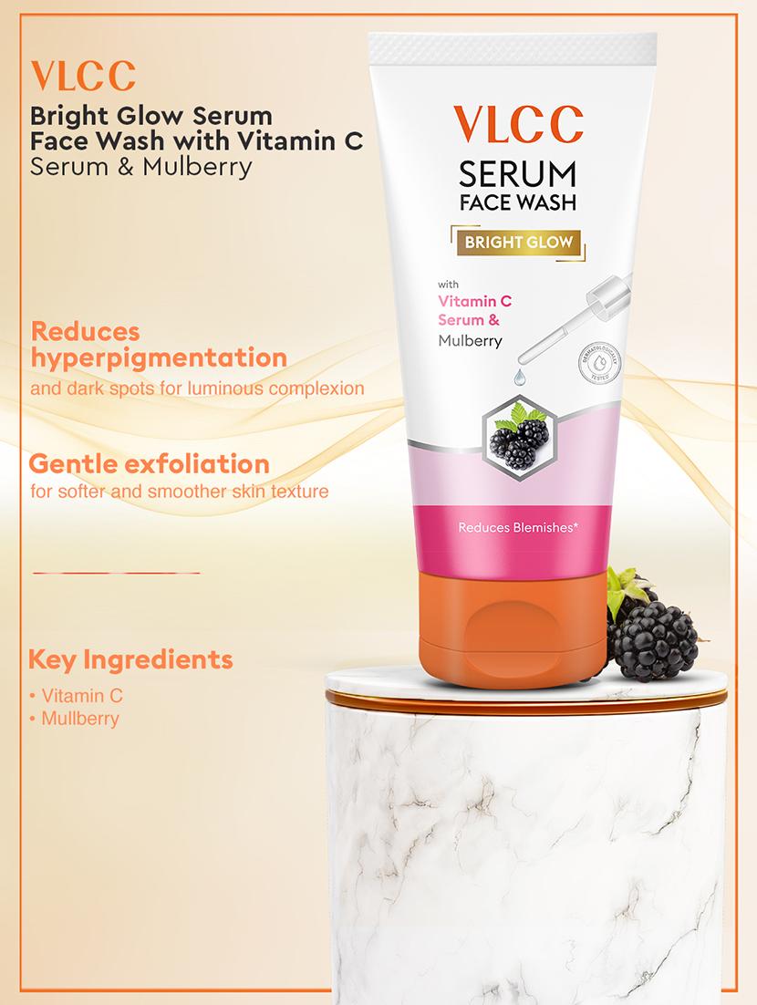 vlcc honey moisturiser - 100ml & bright glow serum facewash with vitamin c serum & mulberry - 100ml - 21520368 - Standard Image - 6