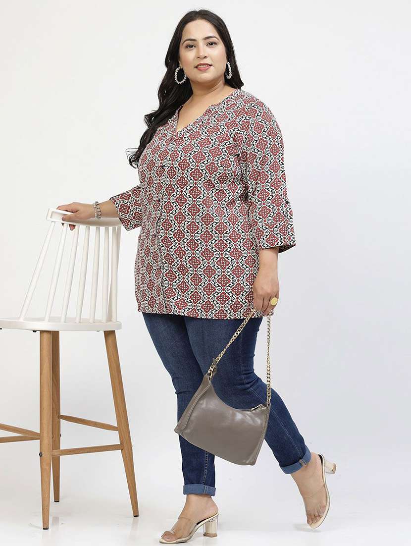 women off white polyester regular top - 21520489 - Standard Image - 4