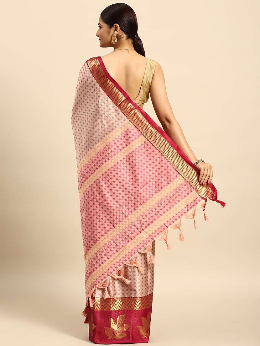 women self design dharmavaram zari bordered saree - 21520591 -  Standard Image - 1