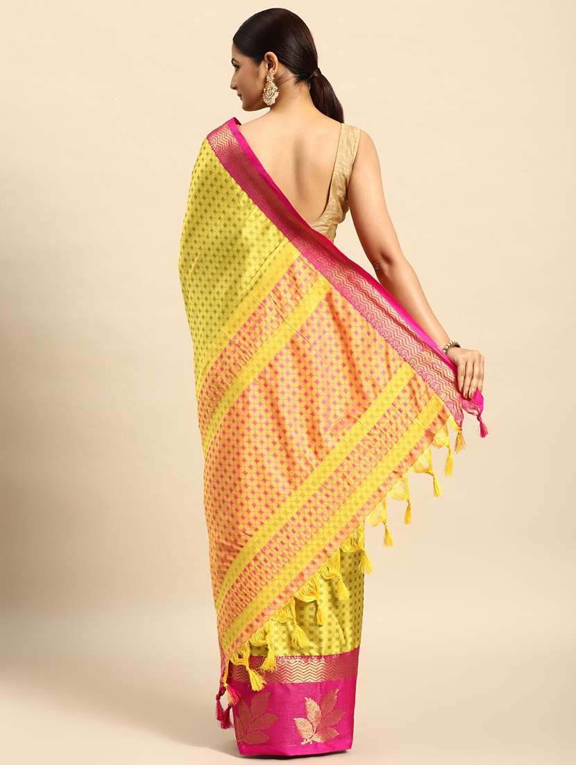 women self design dharmavaram zari bordered saree - 21520594 -  Standard Image - 1