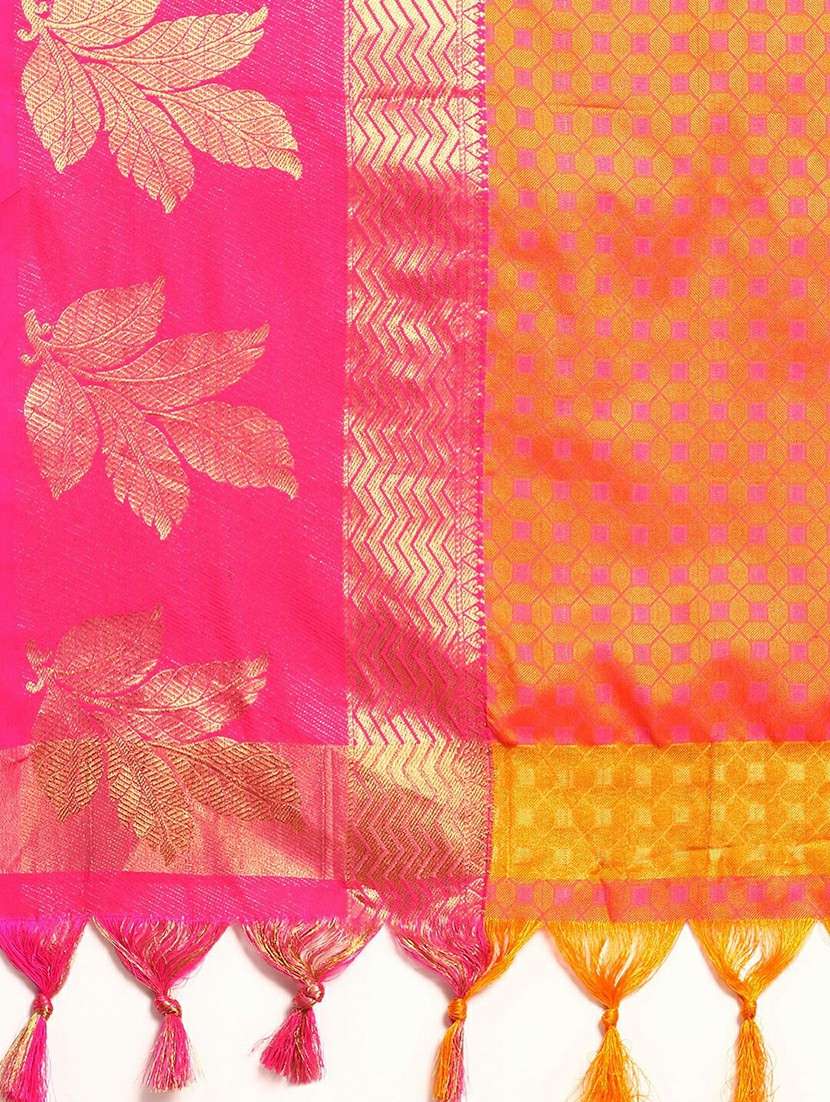 women self design dharmavaram zari bordered saree - 21520595 -  Standard Image - 4