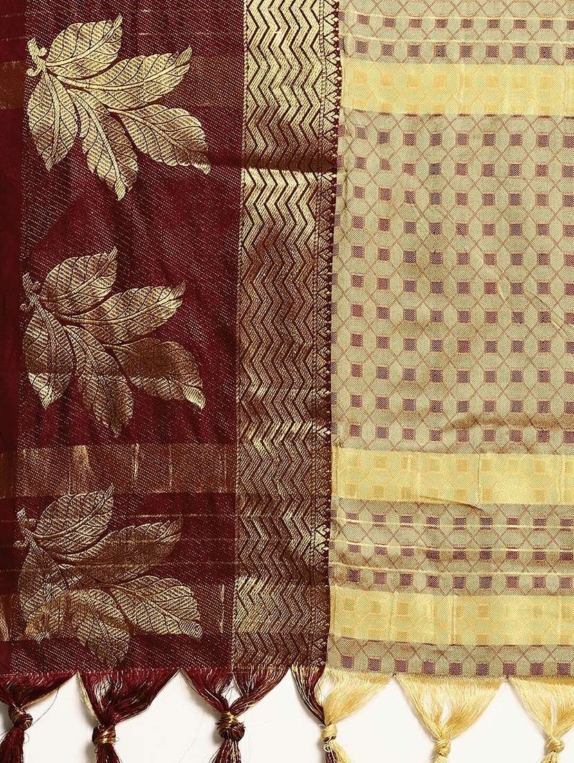 women self design dharmavaram zari bordered saree - 21520596 -  Standard Image - 4