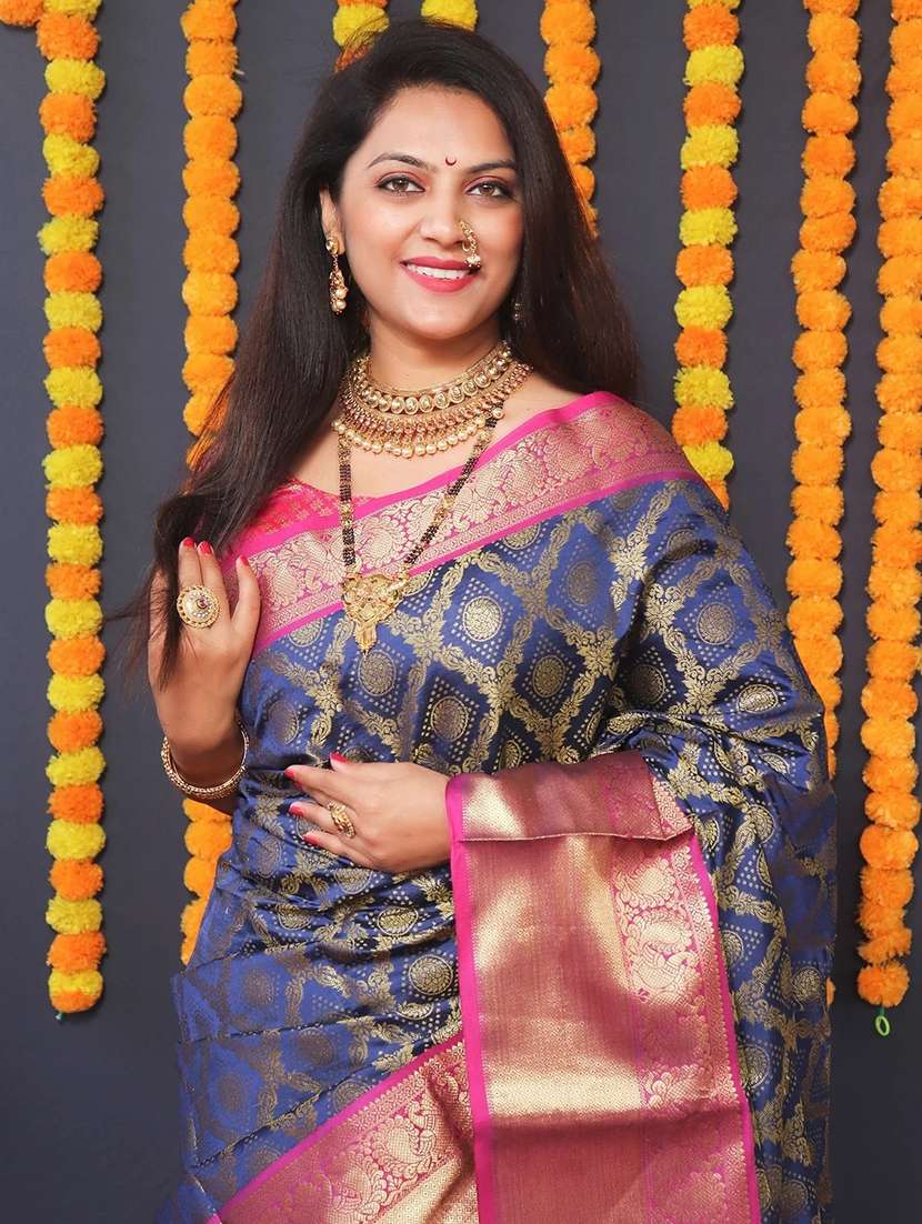 women self design banarasi saree - 21520606 -  Standard Image - 1