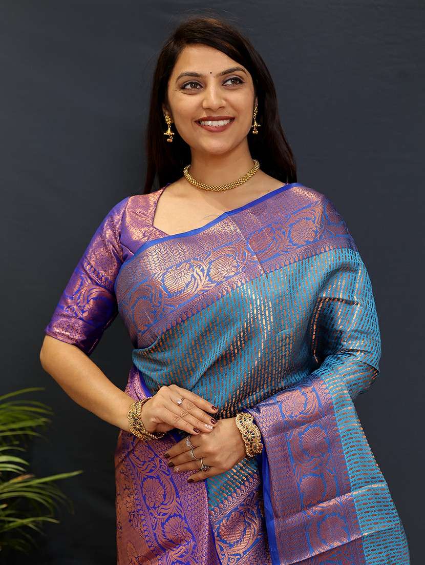 women self design banarasi saree - 21520615 -  Standard Image - 1