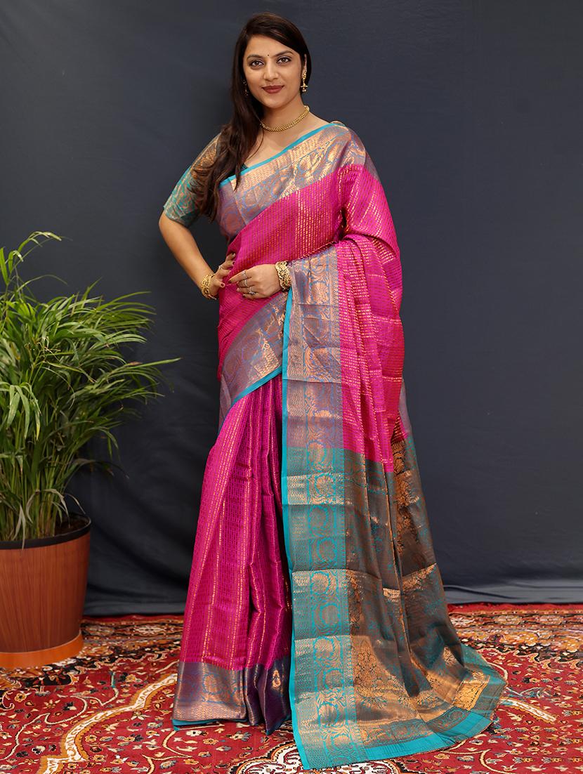 women self design banarasi saree - 21520616 - Zoom Image - 0
