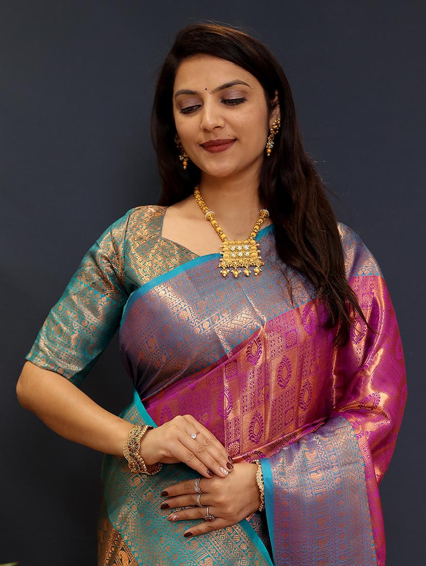 women self design banarasi saree - 21520619 -  Standard Image - 1