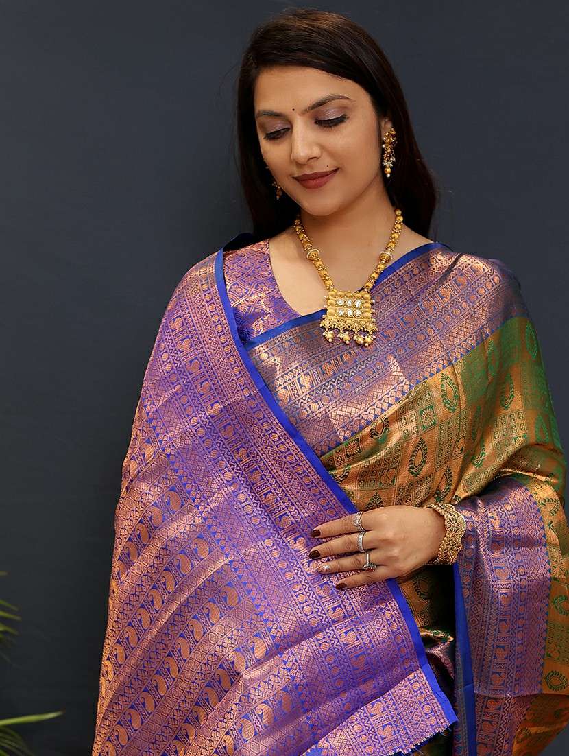 women self design banarasi saree - 21520622 -  Standard Image - 1
