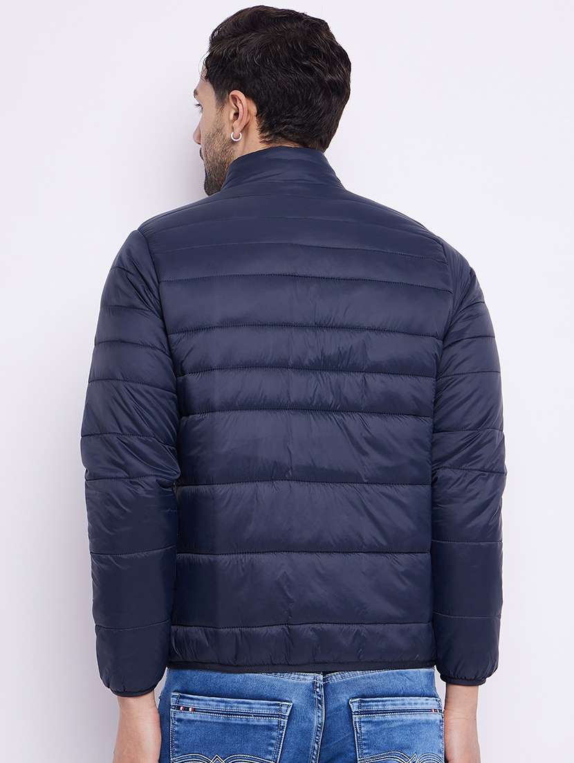 men long sleeve solid quilted jacket - 21520955 -  Standard Image - 1