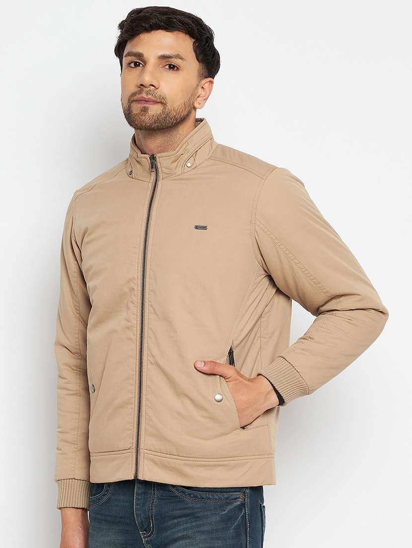 men solid long sleeve bomber jacket - 21520968 -  Standard Image - 1