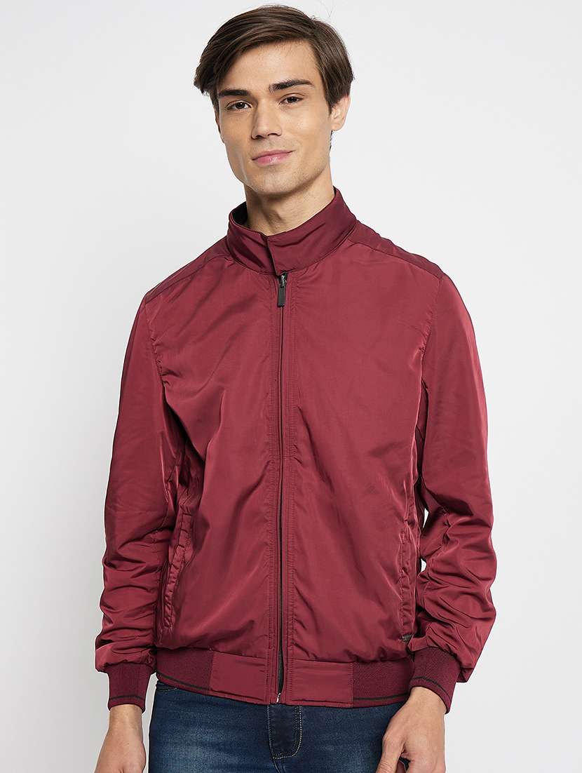 men long sleeve solid bomber jacket - 21520983 -  Standard Image - 6